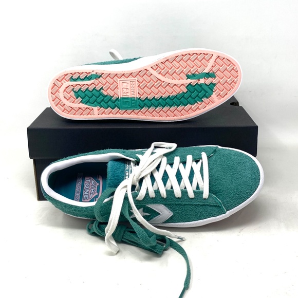 Converse Cons PL Vulc Pro Low Top Shoes Suede Women Green Suede Sneakers A02134C - Picture 4 of 12